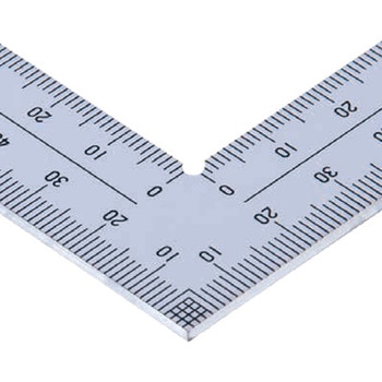 150x300mm 幅広シルバー曲尺 エスコ