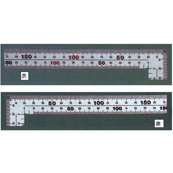 150x300mm 幅広シルバー曲尺 エスコ
