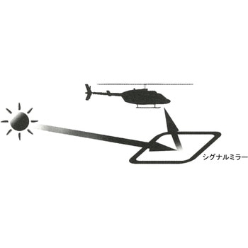 51x76mm シグナルミラー エスコ