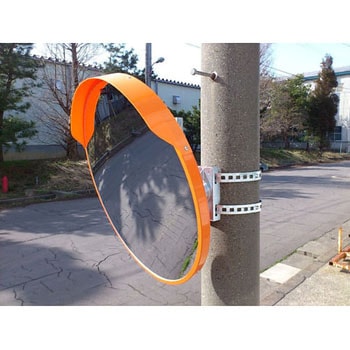Φ800mm 凸面ミラー(丸型・電柱用/アクリル製) エスコ
