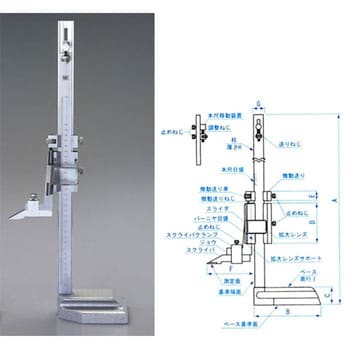 EA725XF-3 300mm ハイトゲージ エスコ アナログ - 【通販モノタロウ】