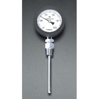 0-100℃/150mm バイメタル式温度計 エスコ
