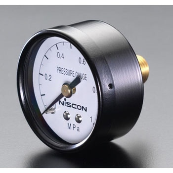 R 1/4"/ 50mm/0-1.0MPa 圧力計 エスコ