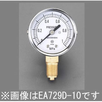 G 1/4"/ 50mm/0-0.6MPa 圧力計 エスコ