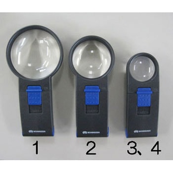 x4/70mm ハンドルーペ(LEDライト付) エスコ