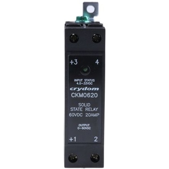 DIN SSR w/ heatsink 60Vdc 20A 4-32Vdc Sensata / Crydom