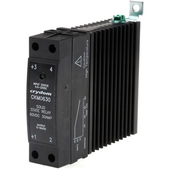 DIN SSR w/ heatsink 60Vdc 30A 4-32Vdc Sensata / Crydom
