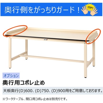 オプション/こぼれ止め_奥行用(左右2本入・1セット)_ワークテーブル・作業台用 山金工業