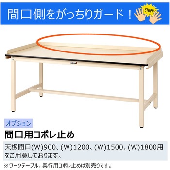 オプション/こぼれ止め_間口用(1本入)_ワークテーブル・作業台用 山金工業