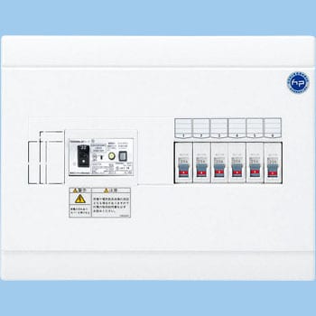 扉なし・横一列・基本タイプ リミッタースペースなし(単相2線式) 東芝ライテック ホーム分電盤 【通販モノタロウ】
