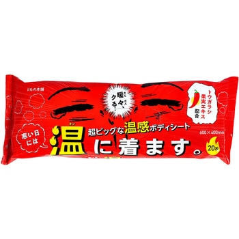 超大判温感ボディタオル 寒い日には温に着ます。 カネイシ