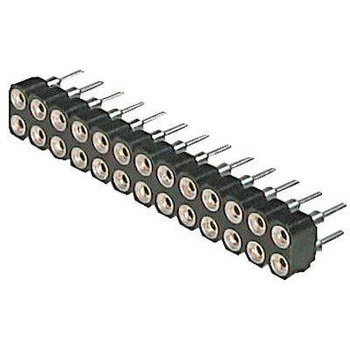 ASSMANN WSW 基板接続用ソケット AWD シリーズ 2.54mm  2 列 ストレート スルーホール ASSMANN WSW