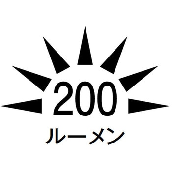 [単3x4本] フラッシュライト/LED(防爆構造・黄/黒) - エスコ