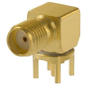 Cinch Connectors 同軸コネクタ PCBマウント ジャック ライトアングル はんだ Cinch Connectors