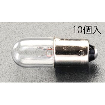 12V/0.11A/9Sピン 小パネル球(10個) エスコ