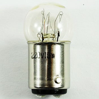エスコ EA758ZK-68 AC220V/10W 電球 (ダブルベース回転灯用/3個)