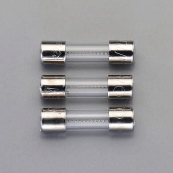 125Vx 10A/5.2mm 管ヒューズ(セミタイムラグ型/3本) エスコ