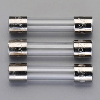 125Vx5.0A/Φ6.4mm 管ヒューズ(速断型/3本) エスコ