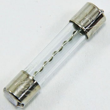 125Vx 25A/Φ6.4mm 管ヒューズ(セミタイムラグ型/3本 エスコ