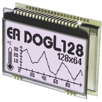 Electronic Assembly 液晶モノクロディスプレイ 半透過型 グラフィック 黒 128 x 64pixelsx16 21 char Electronic Assembly