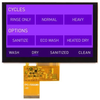 Dt050tft Displaytech 5インチ Tft 液晶ディスプレイ No なし Displaytech Dt050tft 1個 通販モノタロウ 50245004