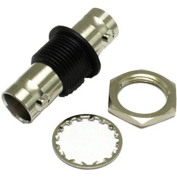 COAX Connectors 同軸アダプタ ストレート BNC ジャック - BNC ジャック ニッケル COAX Connectors