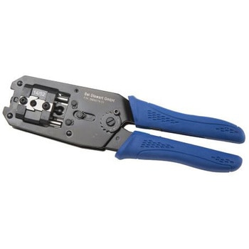 Bel-Stewart 圧着ピンコンタクト RJ45 Cat 6 Shielded Plug ハンド Bel-Stewart