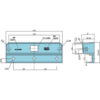 LSN-D003 JB樹脂ナンバー枠用LSL-1014AV灯取付台 JB(日本ボデーパーツ工業) 縦1灯用タイプ 大型車 LSN-D003 -  【通販モノタロウ】