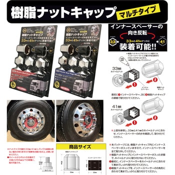 JB樹脂ナットキャップ マルチタイプ 角型