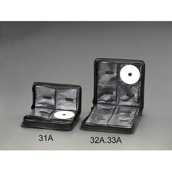 96枚用 CD/DVDケース(ハンドル付) エスコ