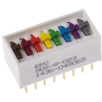 ERG DIPスイッチ (SDS 8-023) スライド 8PST ERG