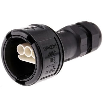 Elkay Electrical 電源インラインコネクタ 3極 16A 250 V ac/dc オス Elkay Electrical