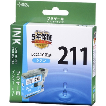 互換インク Brother対応  B211B オーム電機