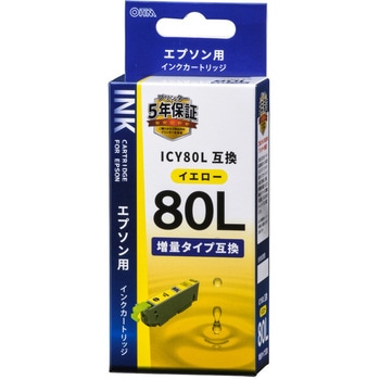互換インク エプソン E80LB増量タイプ オーム電機