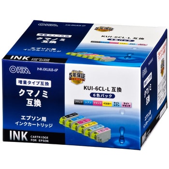INK-EKUILB-6P 互換インク エプソン EKUILB クマノミ増量タイプ 1個(6