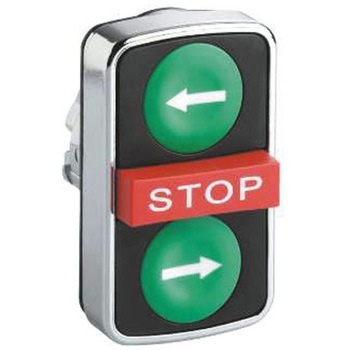 ZB4BA73133 22mm Multi Push Button Green Red Green シュナイダーエレクトリック Harmony ...