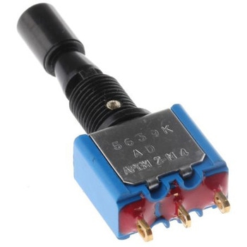 Apem トグルスイッチ ロックレバー、オン - オフ - オン 単極双投(SPDT) パネルマウント APEM