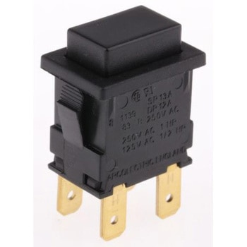 Arcolectric 押しボタンスイッチ 15 A @ 250 V ac モーメンタリ パネルマウント ARCOLECTRIC