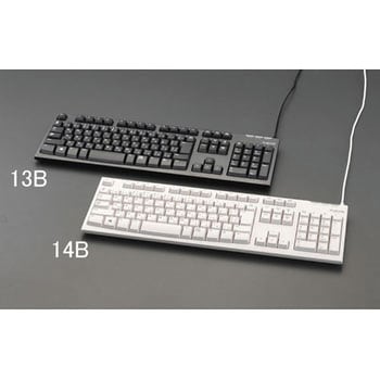 452x138x29.6mm キーボード(USB/ブラック) エスコ
