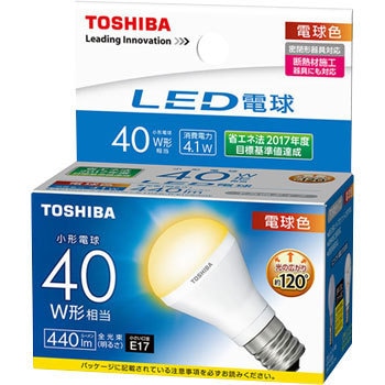 TOSHIBA LED電球LDA4L-H-E17/S LED 40個 楽天市場】LED電球 LDA4L-H-E17/S/40W2 東芝ライテック
