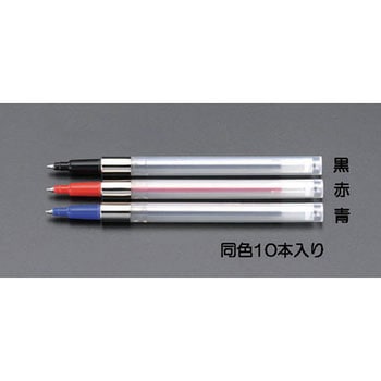 1.0mm ボールペン替芯・加圧式(青/10本) エスコ