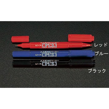 [赤/細字] 油性マーカー エスコ