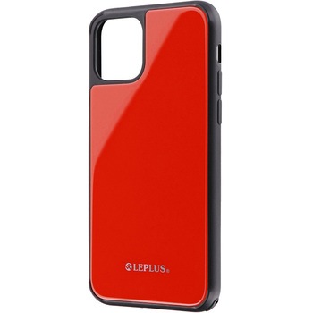 iPhone11Pro背面ガラスシェルケース「SHELLGLASS」 指紋防止 ストラップホール付 LEPLUS
