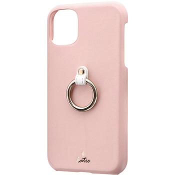 iPhone11リング付PUレザーシェルケース「SHELLRINGKatie」 スタンド機能 LEPLUS
