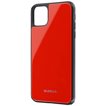 iPhone11ProMax背面ガラスシェルケース「SHELLGLASS」 指紋防止 ストラップホール付 LEPLUS