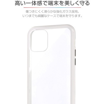 iPhone11Proガラスハイブリッドケース「SHELLGLASSCOLOR」 ストラップホール付 LEPLUS