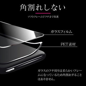 iPhone 11/iPhone XR ガラスフィルム「GLASS PREMIUM FILM」 立体ソフトフレーム LEPLUS