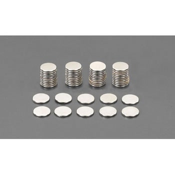 Φ15x1mm マグネット/N極(粘着付/50個) エスコ