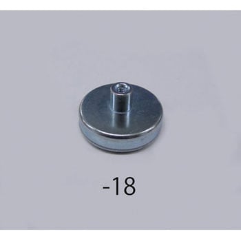 Φ40x8.0mm 強力マグネット(ねじ穴付/5個) - エスコ