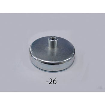 Φ125x26mm 強力マグネット(ねじ穴付/1個) エスコ